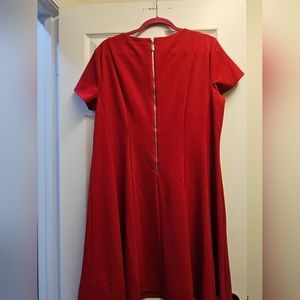 Alex Red Zipback dress